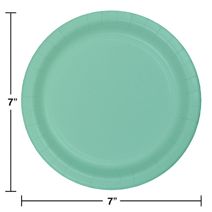 Bulk 240ct Fresh Mint Green Paper 6.75 inch Dessert Plates 