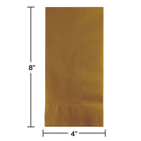 600ct Bulk Glittering Gold 2 Ply Dinner Napkins