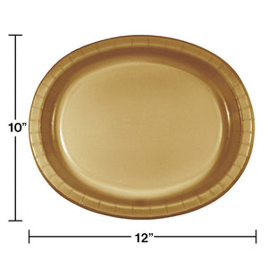 96ct Bulk Glittering Gold Sturdy Style Oval Platters