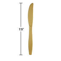 288ct Bulk Glittering Gold Plastic Knives
