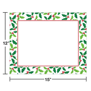 144ct Bulk Holly Placemats