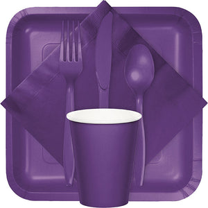 250ct Bulk Amethyst Purple Dinner Napkins 3 Ply