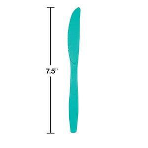 Teal Lagoon Plastic Knives, 24 ct Party Decoration