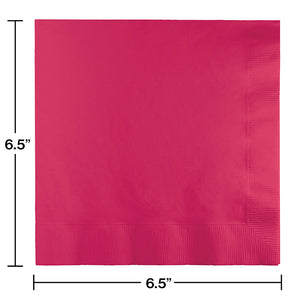 Hot Magenta Luncheon Napkin 3Ply, 50 ct Party Decoration