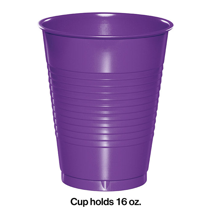 Bulk 240ct Amethyst Purple 16 oz Plastic Cups 