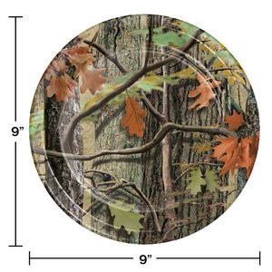 Hunting Camo Paper Plates, 8 ct Party Decoration