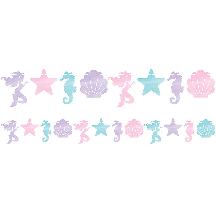6ct Bulk Iridescent Mermaid Party Banners