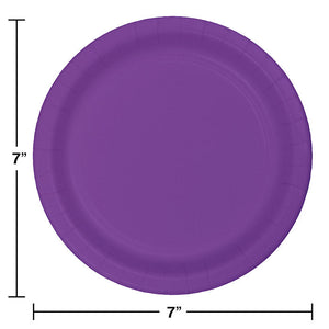 Amethyst Purple Dessert Plates, 24 ct Party Decoration