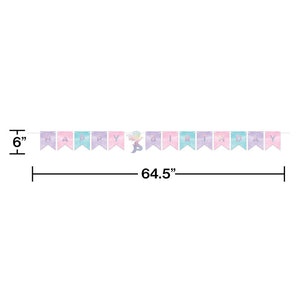 Iridescent Mermaid Party Happy Birthday Banner Party Decoration