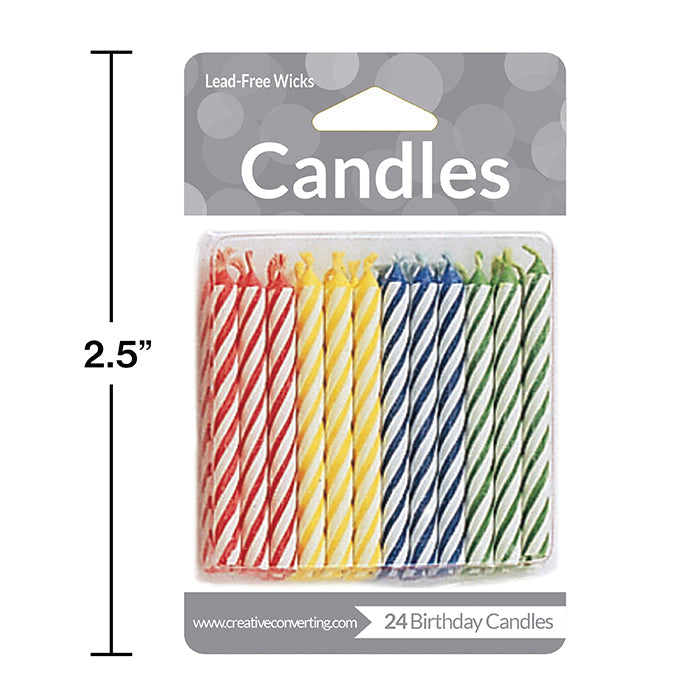 288ct Bulk Assorted Primary Color Candles