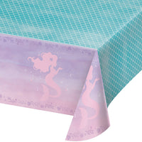 6ct Bulk Iridescent Mermaid Party Plastic Table Covers