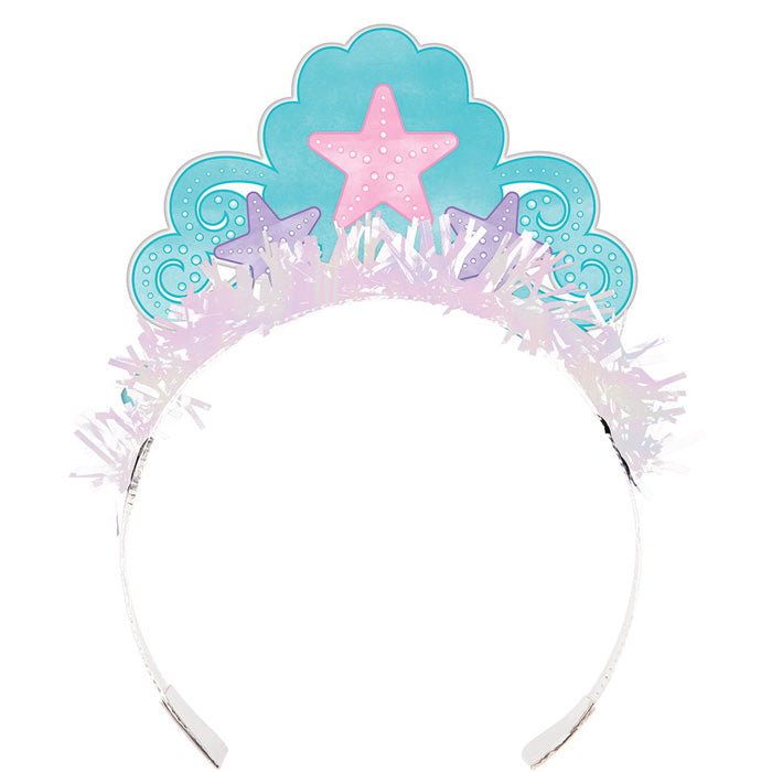 48ct Bulk Iridescent Mermaid Party Tiaras