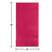 600ct Bulk Hot Magenta 2 Ply Dinner Napkins