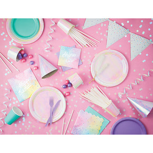 Iridescent Party Happy Birthday Napkins, 16 ct Party Supplies