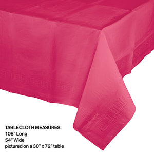 6ct Bulk Hot Magenta Paper Table Covers