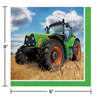 192ct Bulk Tractor Time Beverage Napkins