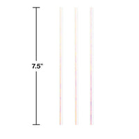144ct Bulk Iridescent Party Paper Straws