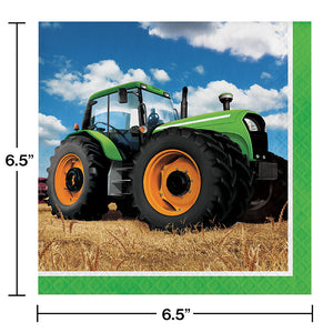 192ct Bulk Tractor Time Luncheon Napkins