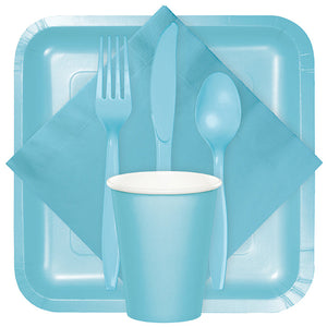 Pastel Blue Plastic Forks, 50 ct Party Supplies