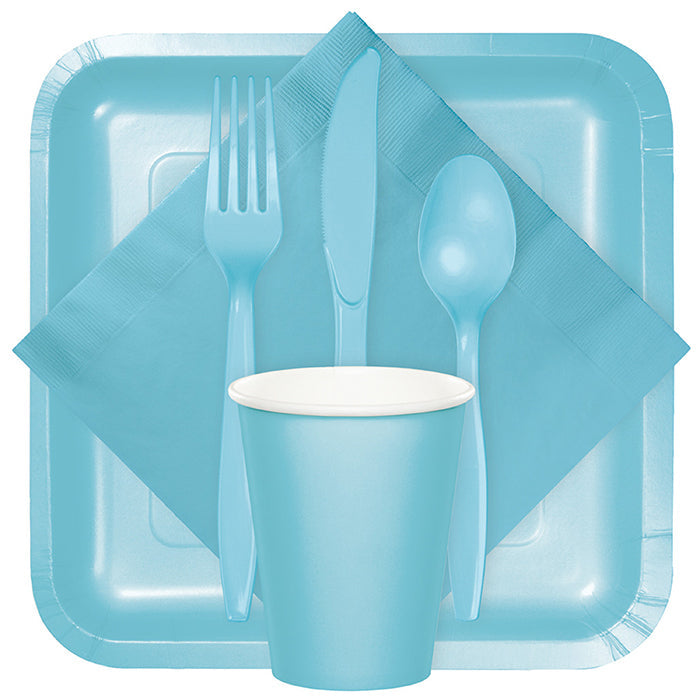 288ct Bulk Pastel Blue Plastic Forks