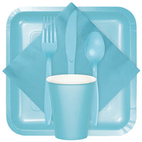 288ct Bulk Pastel Blue Plastic Forks