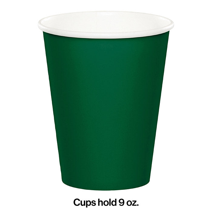 240ct Bulk Hunter Green 9 oz Hot & Cold Cups