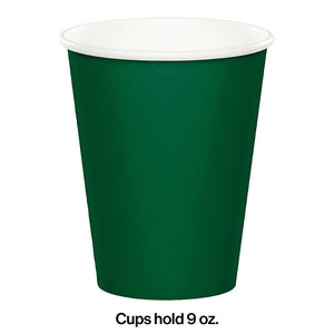 Hunter Green Hot/Cold Paper Cups 9 Oz., 24 ct Party Decoration