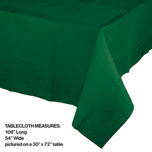 6ct Bulk Hunter Green Paper Table Covers
