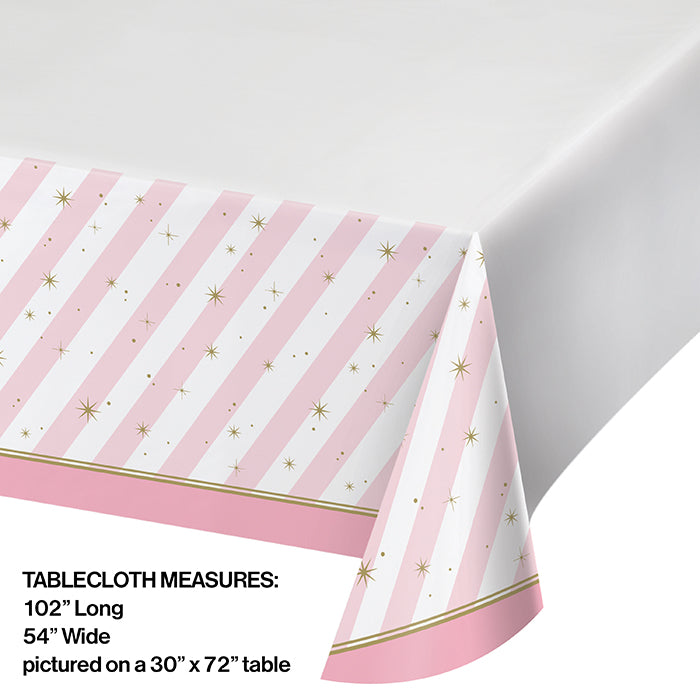 6ct Bulk Twinkle Toes Plastic Table Covers