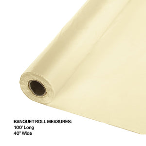 100 ft by 40 inch Ivory Banquet Table Roll