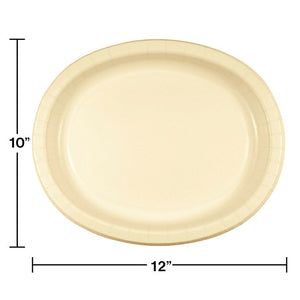 96ct Bulk Ivory Sturdy Style Oval Platters