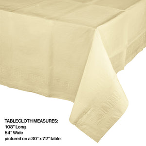 6ct Bulk Ivory Paper Table Covers