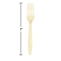 288ct Bulk Ivory Plastic Forks