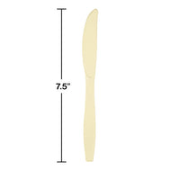288ct Bulk Ivory Plastic Knives