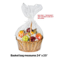 12ct Bulk Large Clear Basket Bags