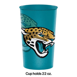Jacksonville Jaguars Plastic Cup, 22 Oz Party Decoration