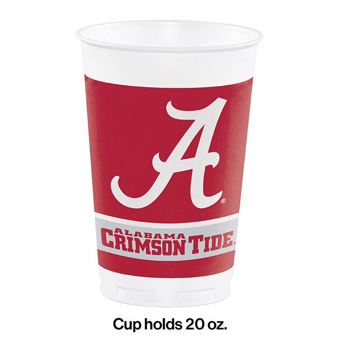 96ct Bulk University of Alabama 20 oz Plastic Cups
