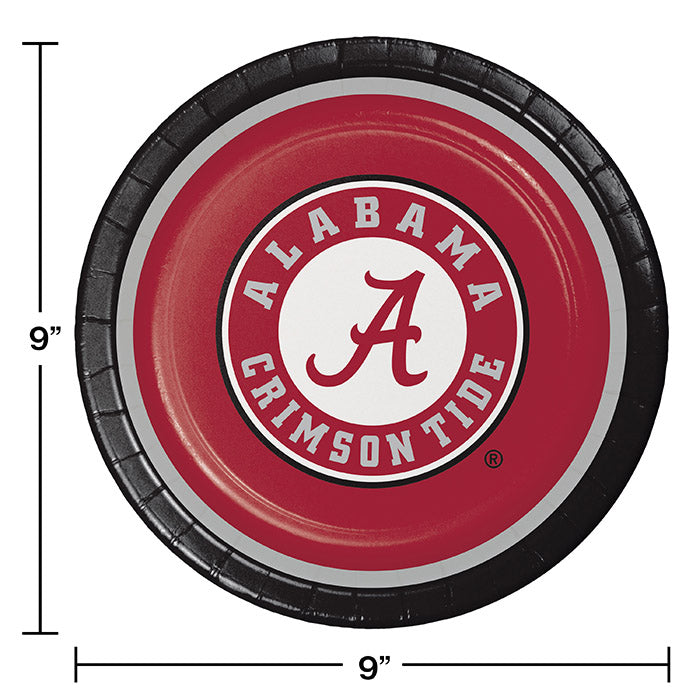 96ct Bulk University of Alabama Dinner Plates