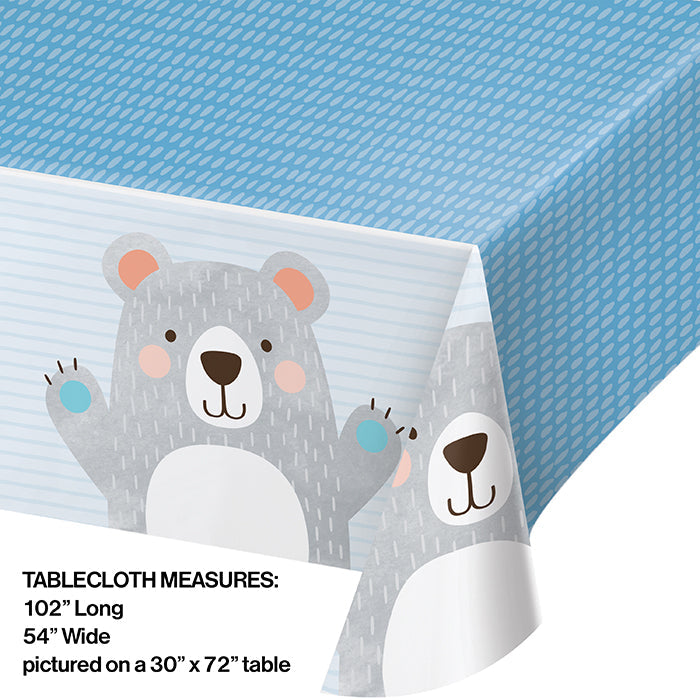 6ct Bulk Bear Party Plastic Table Covers