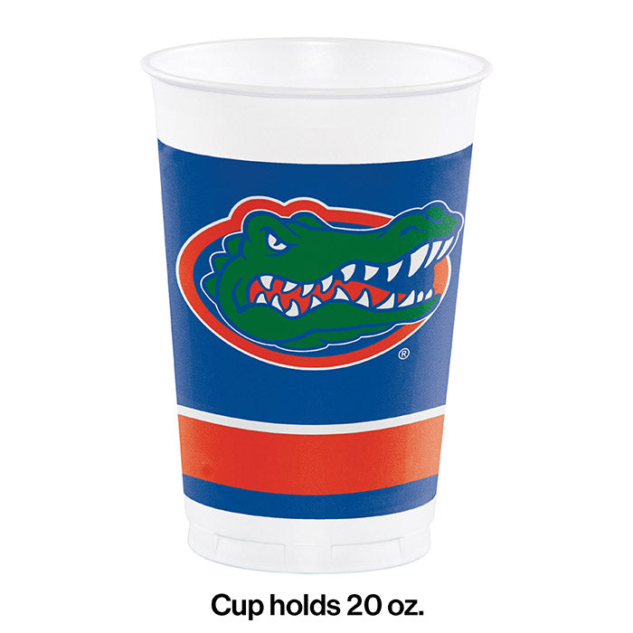 96ct Bulk University of Florida 20 oz Plastic Cups