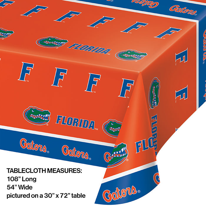 12ct Bulk University of Florida Plastic Table Covers