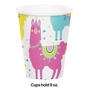 Llama Party Hot/Cold Paper Paper Cups 9 Oz., 8 ct Party Supplies