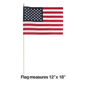 12ct Bulk Large Cloth American Flag