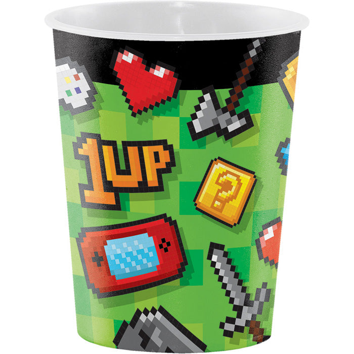 12ct Bulk Video Games Party 16 oz Favor Cups