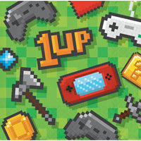 192ct Bulk Video Games Party Beverage Napkins