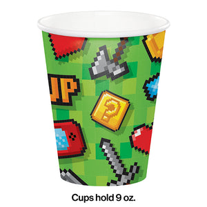 96ct Bulk Video Games Party 9 oz Cups