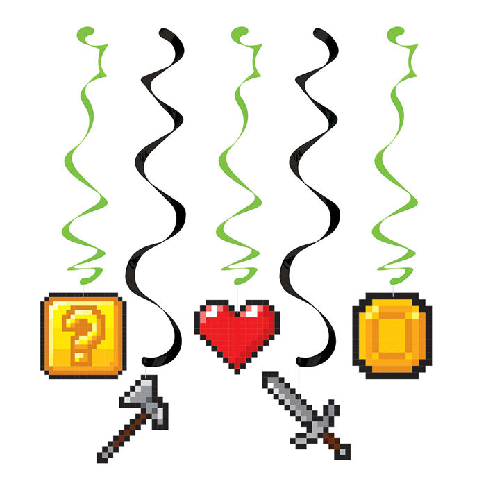 30ct Bulk Video Games Party Dizzy Danglers