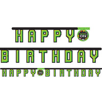 12ct Bulk Video Games Party Happy Birthday Banners