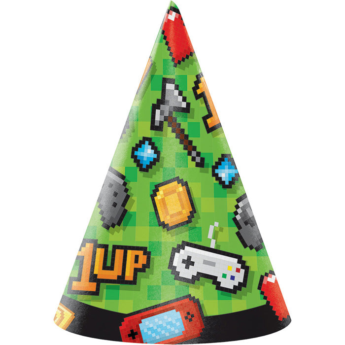 Video Game Party Party Hats, 8 ct by Creative Converting