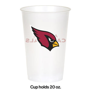 Arizona Cardinals Plastic Cup, 20Oz, 8 ct Party Decoration